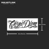 Carpe Diem Temporary Tattoo - Waterproof, Lasts 15 Days