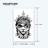 Majestic Pilot Temporary Tattoo Sticker | Waterproof | Lasts Up to 15 Days | Semi-Permanent Fake Tattoo
