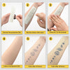 Flower Temporary Tattoo Sticker, Waterproof Magic Tattoo, Lasts to 15 Days Fake Tattoo, Semi Permanent Tattoo