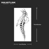 Ink Skeleton Temporary Tattoo Sticker | Waterproof | Lasts Up to 15 Days | Semi-Permanent Look