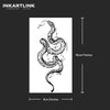 Snake Temporary Tattoo Sticker | Waterproof | Lasts 15 Days | Semi Permanent
