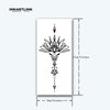 New Lotus Temporary Tattoo | Waterproof | Lasts Up to 15 Days | Semi-Permanent | Quick & Easy Application