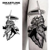 One-Horned Monster Temporary Tattoo | Waterproof | Lasts Up to 15 Days | Semi-Permanent Look